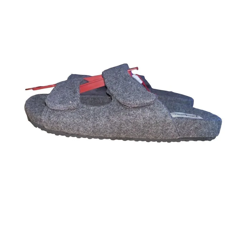 Dearfoams Men's Maddox Wool Blend Strap Slides Size Small (7-8) NWT